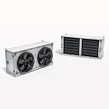 Efficient Air Conditioning Fans With Dual Blades And Metal Casing Design
