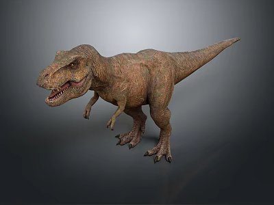Realistic Tyrannosaurus Rex Standing 3D Model With Sharp Teeth And Small Forelimbs 3d model