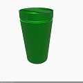 Green Insulated Travel Cup With Secure Lid For Hot Cold Beverages