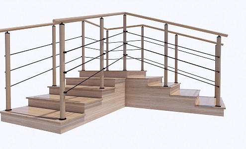 Modern Stairs 3d model