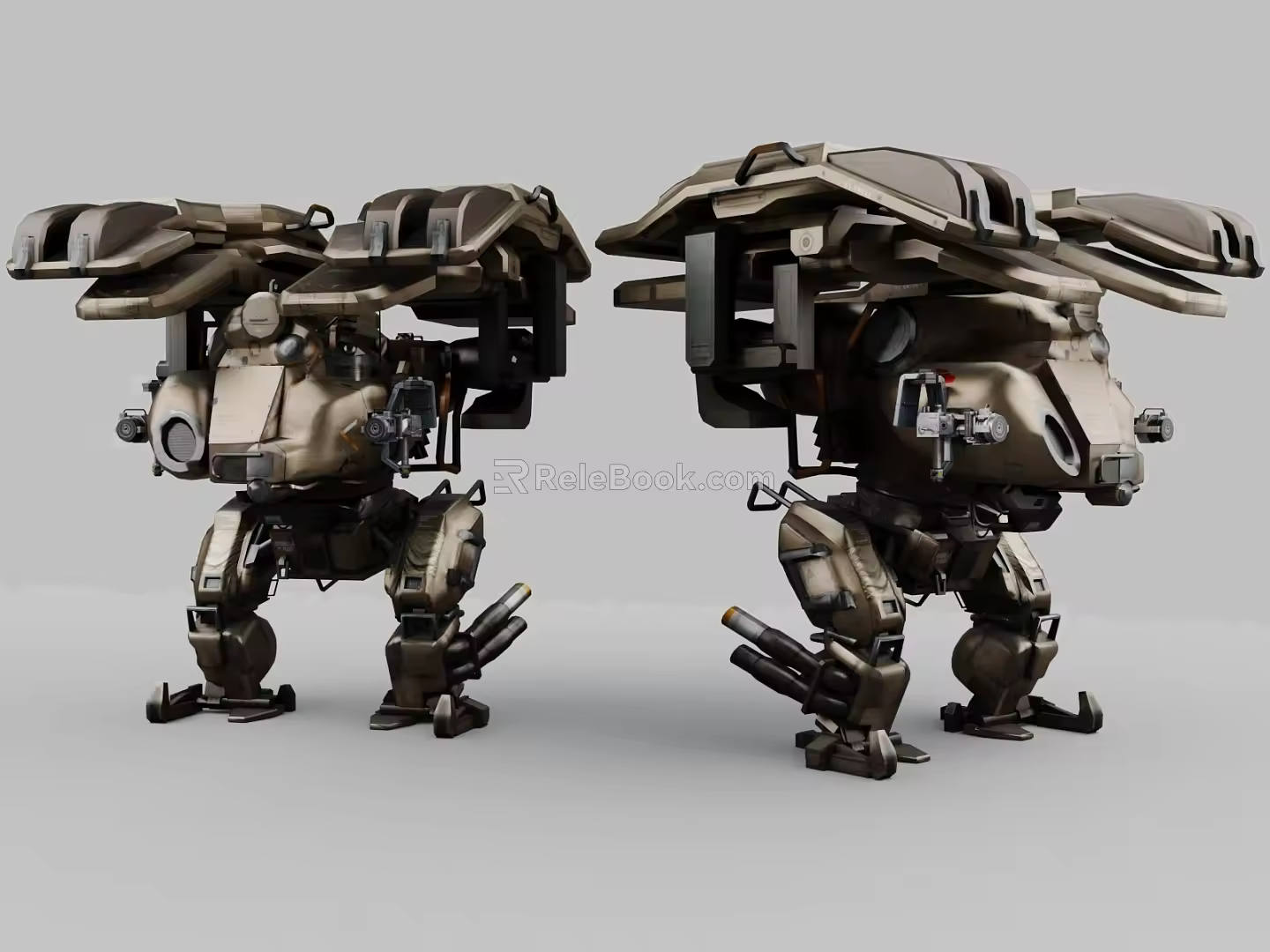 Cyberpunk style sci-fi robot Mecack Century sci-fi style robot war robot 3d model