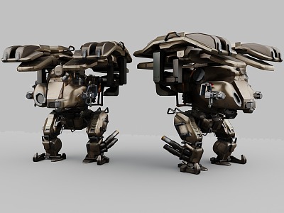 Cyberpunk style sci-fi robot Mecack Century sci-fi style robot war robot 3d model