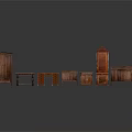 Classic Wooden Furniture Collection With Cabinet Table Drawer And Bookshelf Pieces