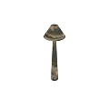 Hand Painted Floor Lamp With Nature Scene Crane Design And Artistic Shade