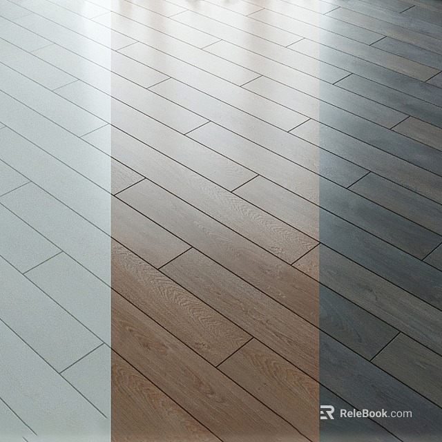 Wooden Flooring In Various Shades With Natural Texture For Home Interior Design 3d model 