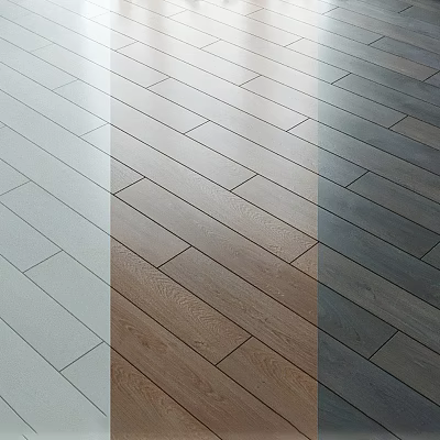 Wooden Flooring In Various Shades With Natural Texture For Home Interior Design 3d model