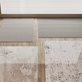 Square Rugs With Diverse Patterns Placed On Wooden Floor In Neutral Tones