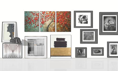 Modern Decorative Painting Hanging Painting Photo Wall Painting Abstract Painting Intentional Painting Landscape Painting 3d model