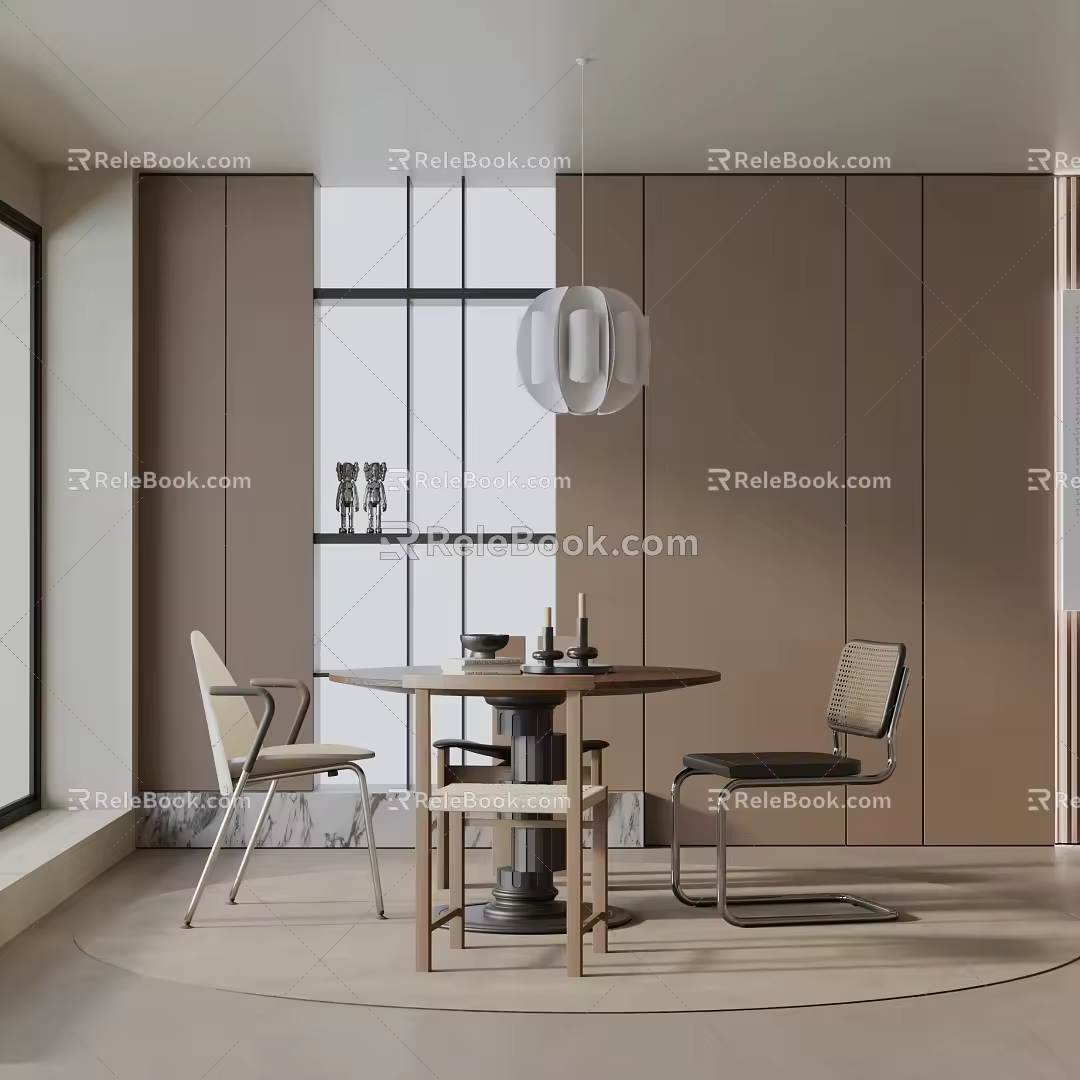 Modern table combination 3d model