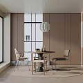 Modern table combination 3d model