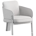 Modern Green Upholstered Accent Chair With Wooden Armrests And Walnut Wood Legs