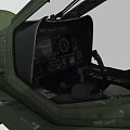 Military Combat Helicopter Featuring Camouflage Design Front Machine Gun And Rotors