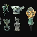 Traditional Ceramic Vessels Collection with Intricate Patterns and Cultural Designs