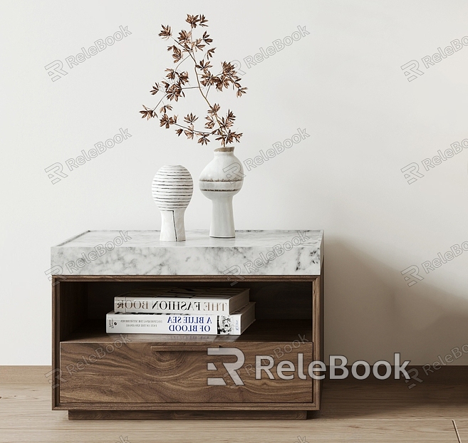 Simple bedside table model