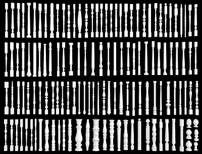 Railings Featuring Various Intricate And Simple Designs With Classic And Modern Styles 3d model