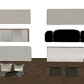 Wall Mounted Upholstered Headboards In Various Styles With Decorative Pillows