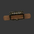 Vintage Style Wooden Metal Open Box Decorative Ornament Set Design