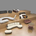 Modern Sofa Set Collection With Various Designs Colors Accent Chairs And Ottoman Pieces