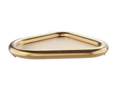 Modern Golden Triangle Tray Wall Decor for Minimalist Home Interiors 3d model