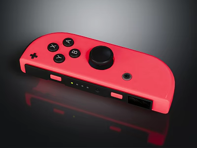 Red Wireless Game Controller An Entertainment Device For Gaming Sessions And Fun 3d model