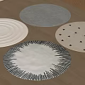 Round carpet Modern carpet 3d model