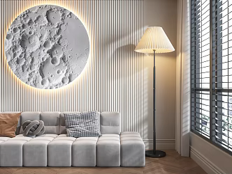 Study background wall 3d model