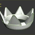 Silver Metallic Spiked Crown Fashion Accessory with Shiny Smooth Surface for Stylish Looks