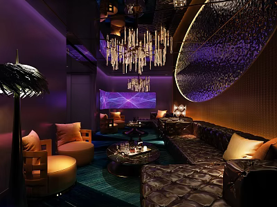Modern Room Bar Room 3d model