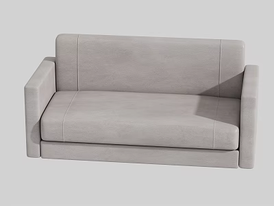 Leather sofa Double sofa 3d model