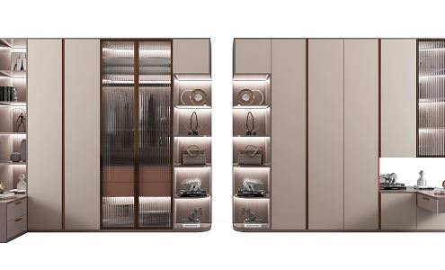 Modern wardrobe 3d model