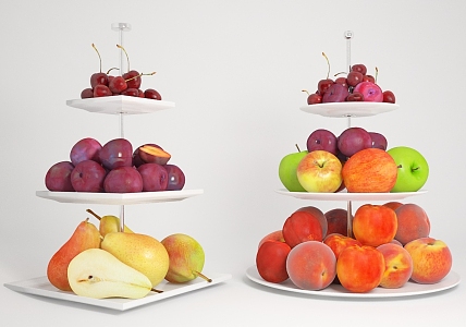 Modern fruit multi-layer fruit tray 3d model