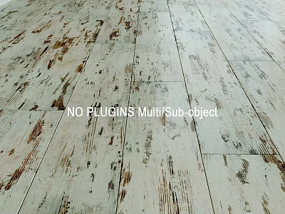 Vintage Wooden Floor With Distressed Texture And Rustic Design Elements 3d model