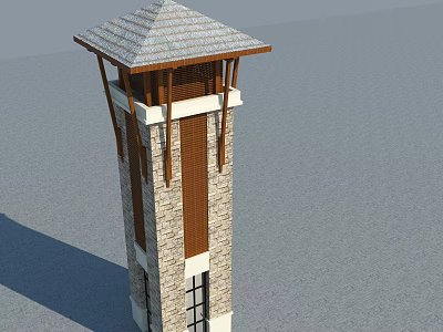 Southeast Asia Tower 3d model