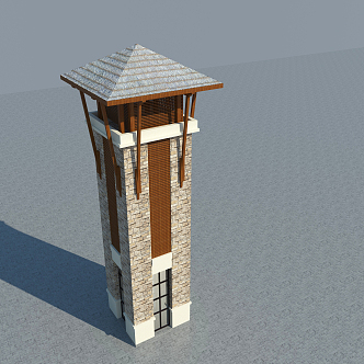 Southeast Asia Tower 3d model