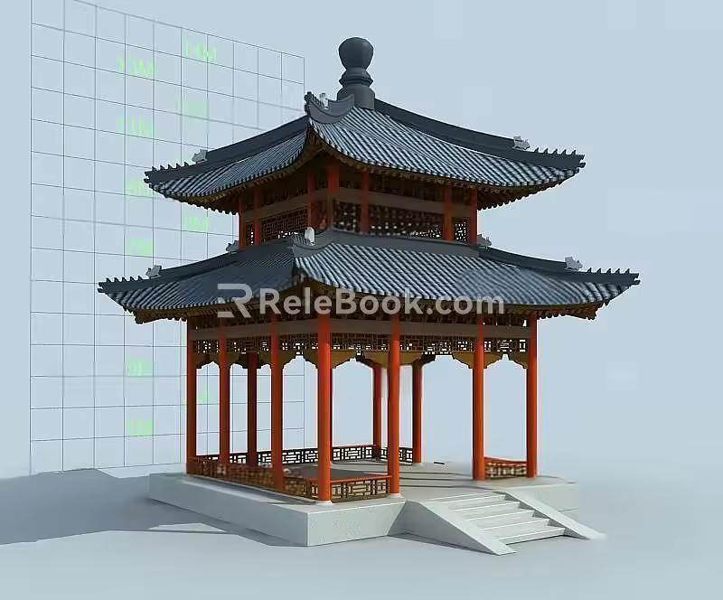 Ancient Pavilion of Chinese-style Ancient Architecture 3d model