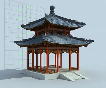 Ancient Pavilion of Chinese-style Ancient Architecture 3d model