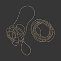 Durable Black Rubber Cords Coiled For Household Storage And Daily Use