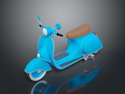 Scooter Motorcycle Two-wheeled Motocross Motorcycle Road Race Motorcycle Motor Vehicle 3d model