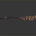 Handcrafted Wooden And Stone Decorative Branch For Home Interior Design