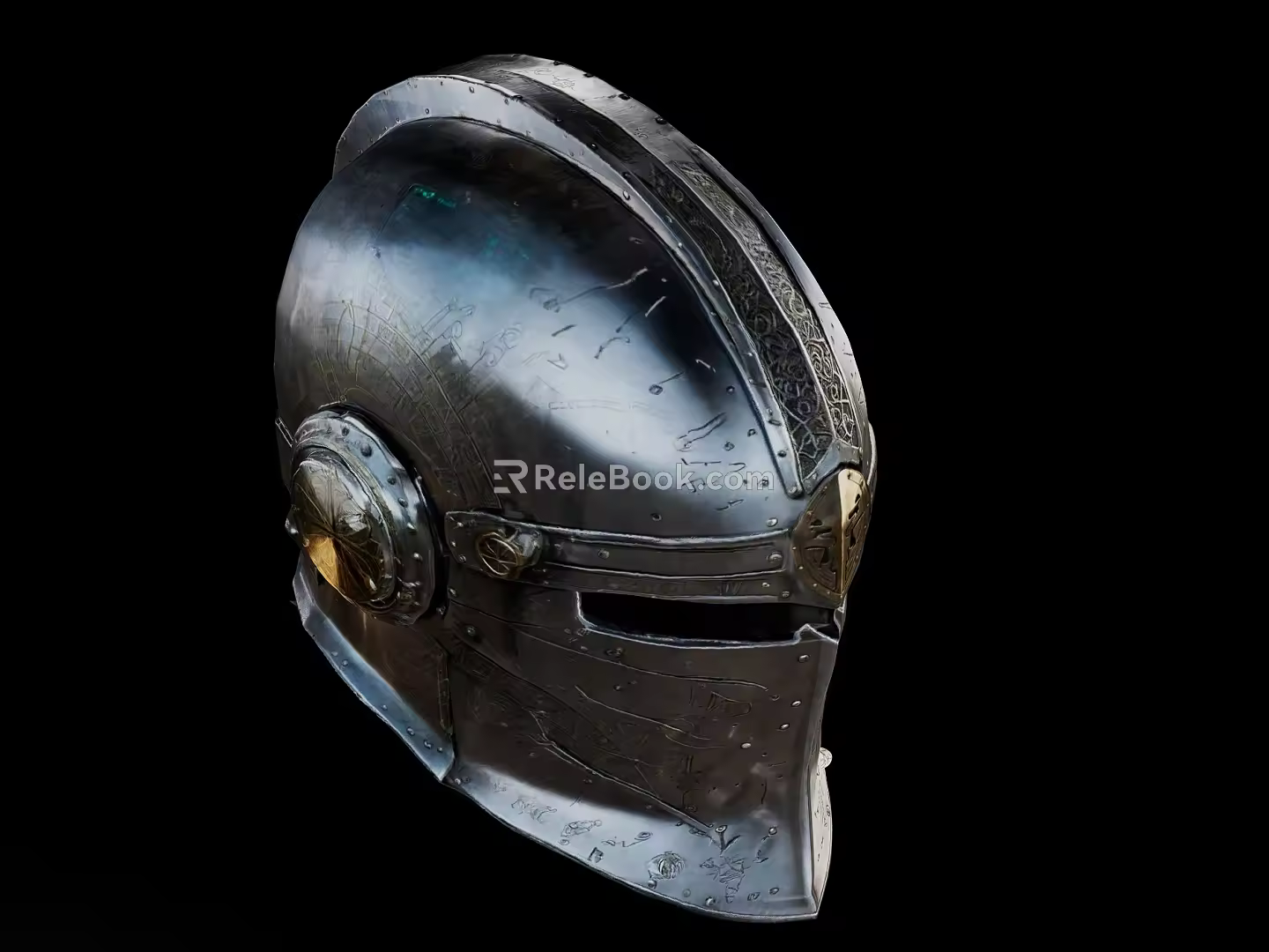 Ancient Metal Helmet Game Equipment Ancient Armor 3d model