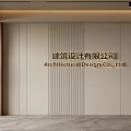 Song style front desk background wall simple background wall front desk reception area background wall company front desk background wall 3d model