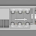 Modern Public Office Space With Large Windows Desks Computers And Ergonomic Chairs