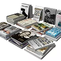 Modern Books 3d model