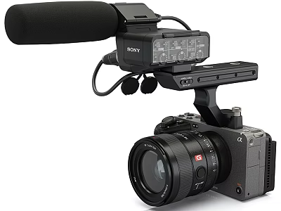 Sony Digital Camera With Microphone Lens And Photography Accessories Kit 3d model