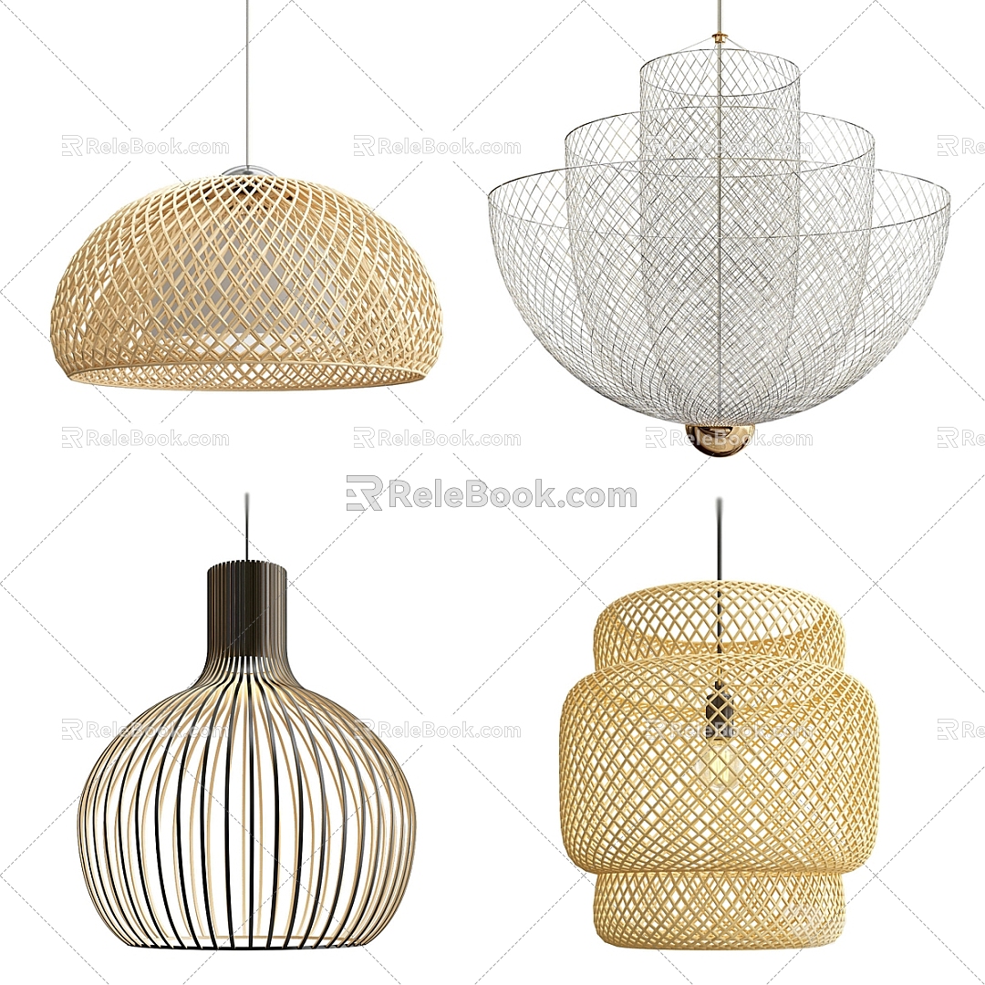 Pendant Lamp 3D Model Lamp Pendant Lamp Ceiling Lamp Shade Lamp Lighting Electric Bulb 3d model