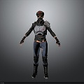 Sci-fi Beauty Cyber Beauty Sci-fi Woman Warrior Future Woman Warrior Sci-fi Lady Soldier Cyber Woman Warrior 3d model