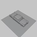 Light Blue Vintage Classic Car With White Roof Streamlined Design And Chrome Accents