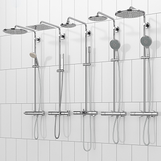 Modern Shower 3d model