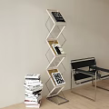 Bookshelf Magazine Rack Floor-type Bookshelf Decorative Bookshelf 3d model