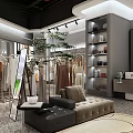 Modern Ladies Clothing Store Interior Design With Elegant Premium Garment Display And Stylish Mannequins